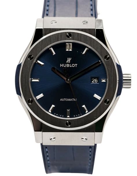 hublot classic fusion blue 542.cm.7170.lr|Classic Fusion Titanium Blue 42 mm .